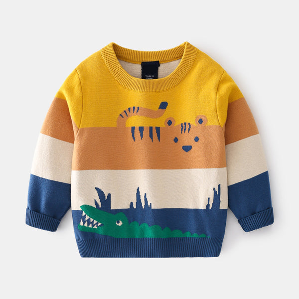 BUZO RAYAS DE COLORES Y ANIMALES