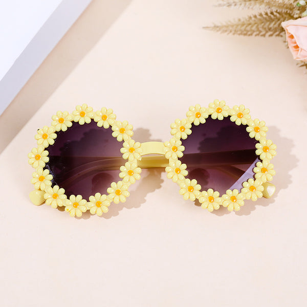 GAFAS FLORES AMARILLAS RELIEVE