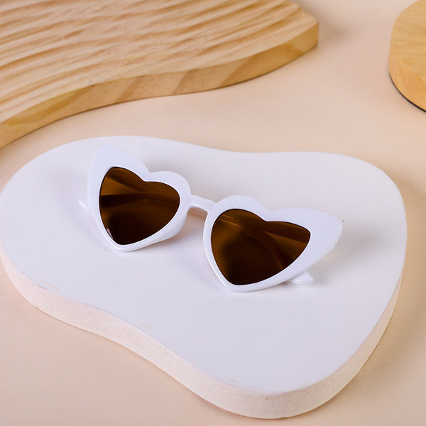 GAFAS CORAZON ALARGADO BLANCO
