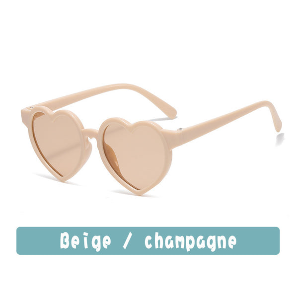 GAFAS CORAZON BEIGE