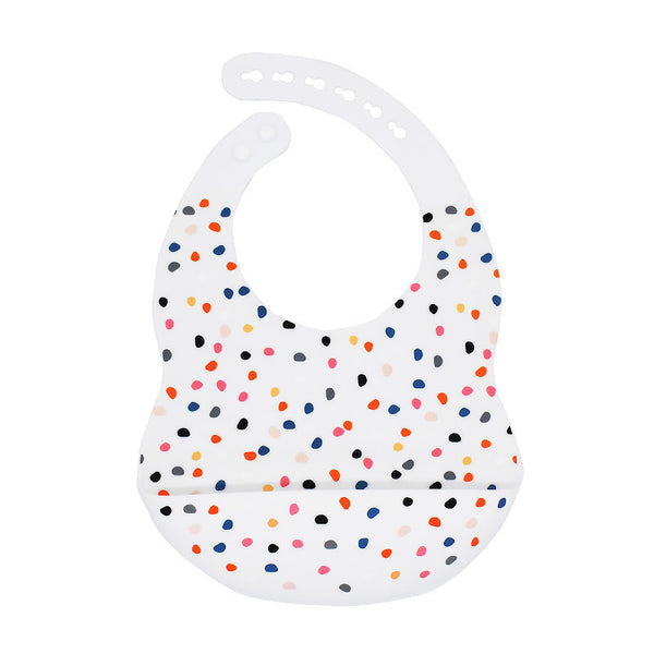 BABERO PLASTICO PUNTO DE COLORES