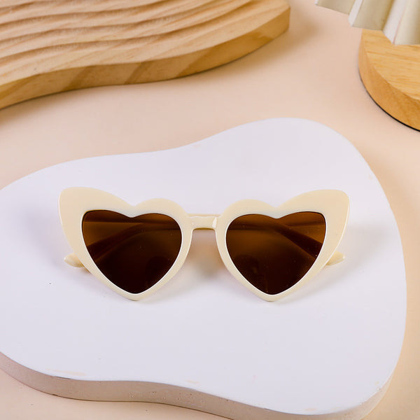 GAFAS CORAZON ALARGADO BEIGE