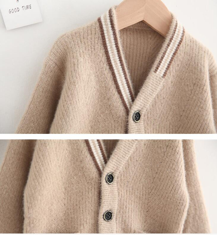 BUZO BEIGE BOTONES Y BOLSILLO