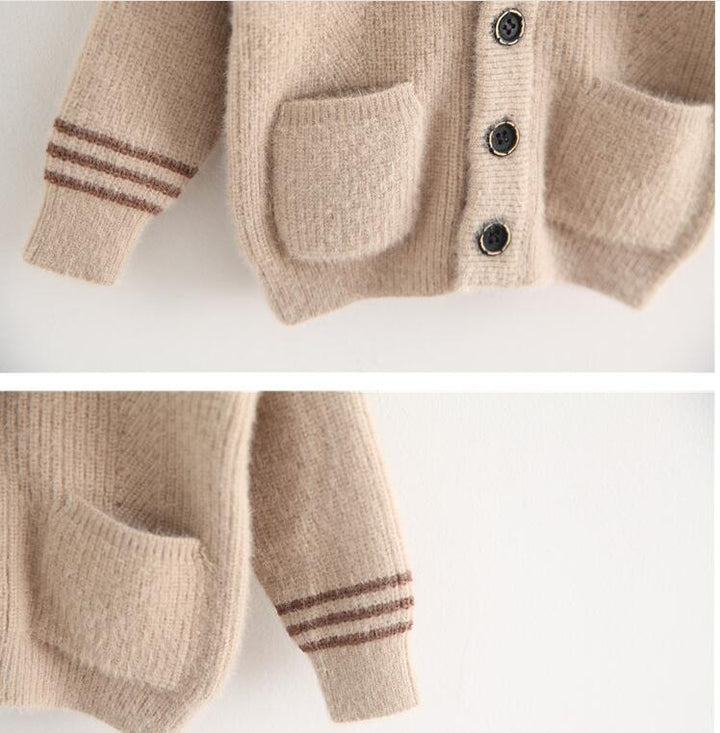 BUZO BEIGE BOTONES Y BOLSILLO