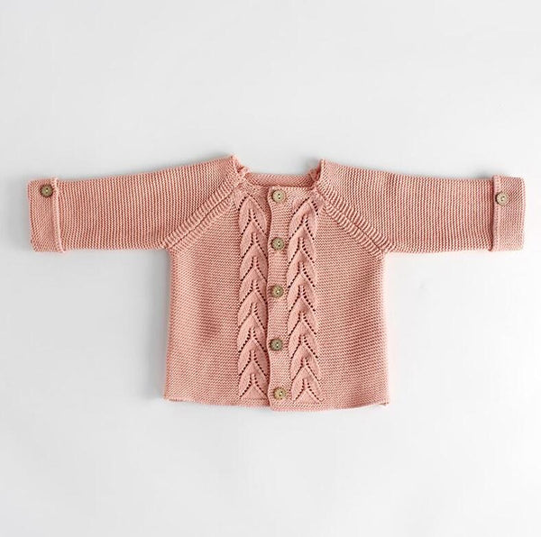 BUZO TEJIDO TRENZA ROSADO