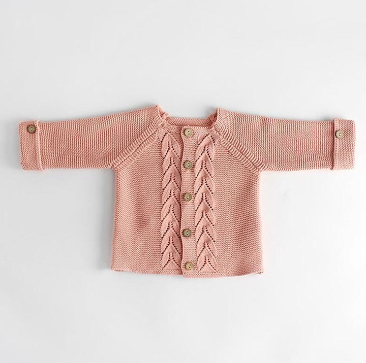 BUZO TEJIDO TRENZA ROSADO