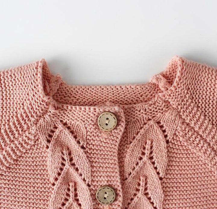 BUZO TEJIDO TRENZA ROSADO