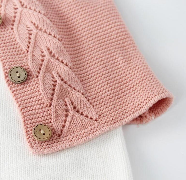 BUZO TEJIDO TRENZA ROSADO