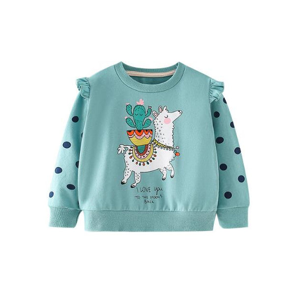 BUZO VERDE AZUL LLAMA