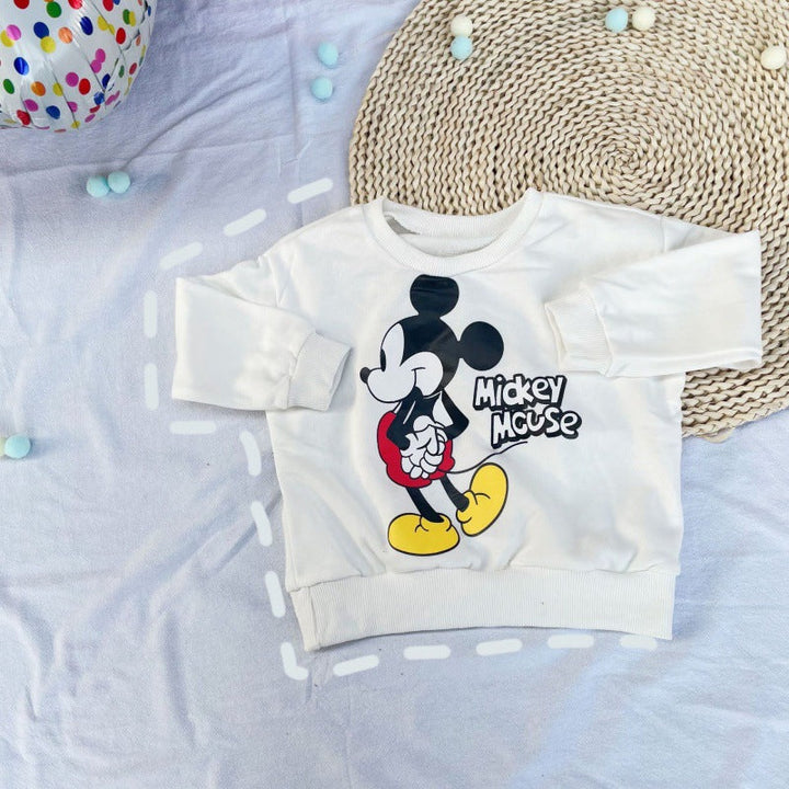 BUZO MICKEY MOUSE CREMA 
