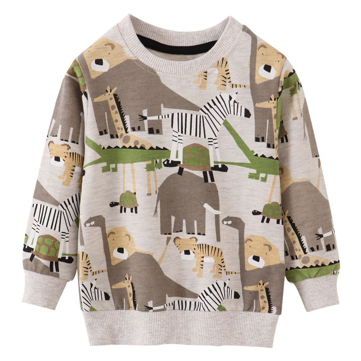 BUZO ANIMALES GRIS