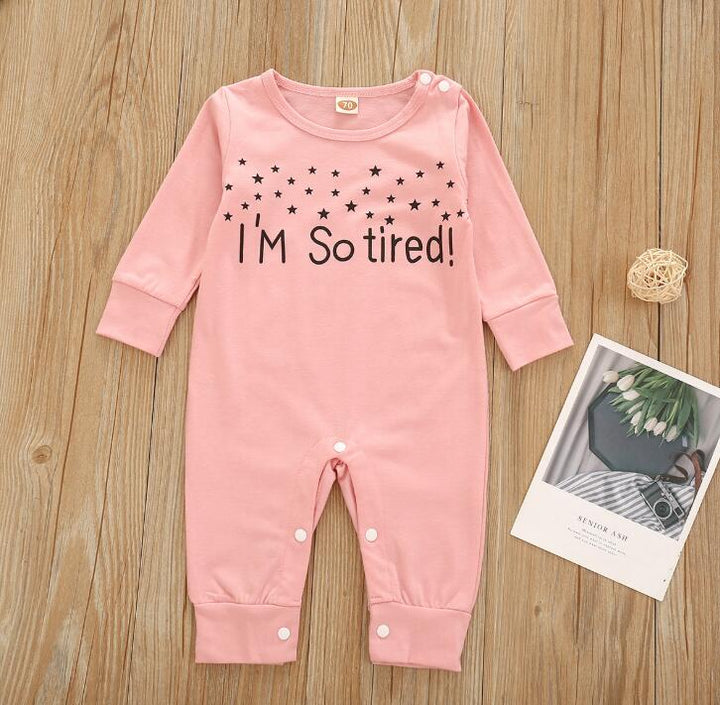 ENTERIZO PIJAMA I'M SO TIRED ROSADA
