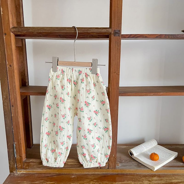 PANTALONES BELLA GENIO FLORES ROSADAS