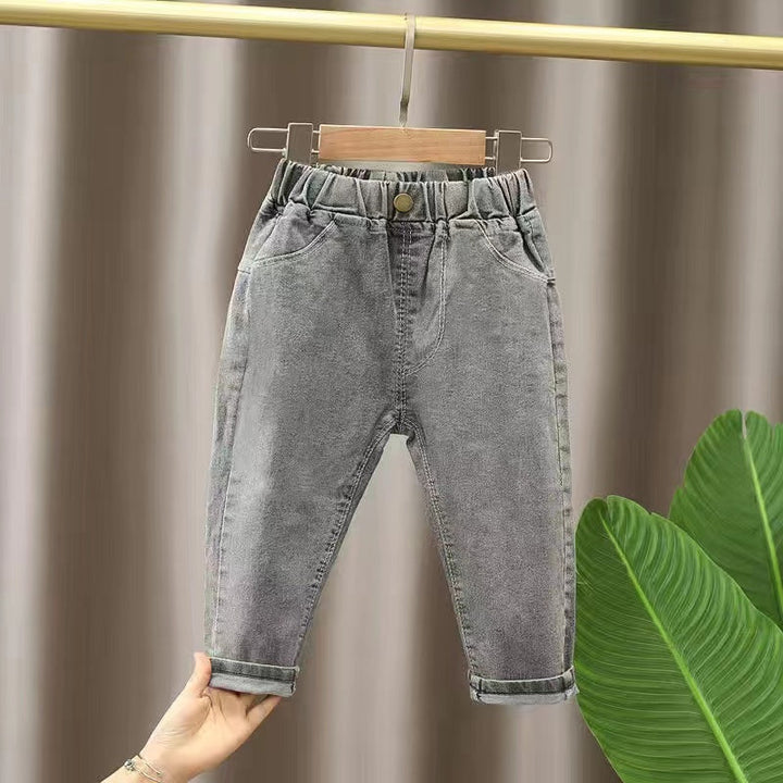 PANTALON JEAN GRIS