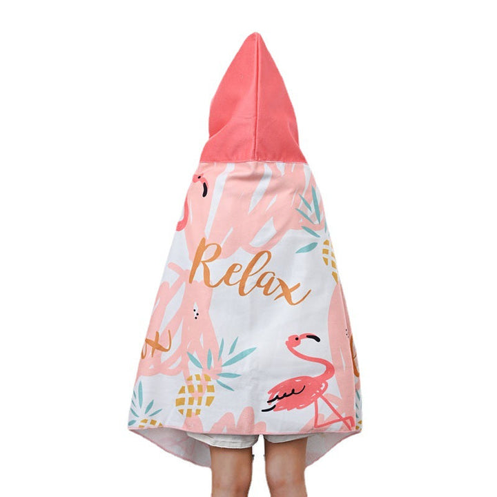 TOALLA CHOMPA FLAMINGOS DURAZNO- ROSADO
