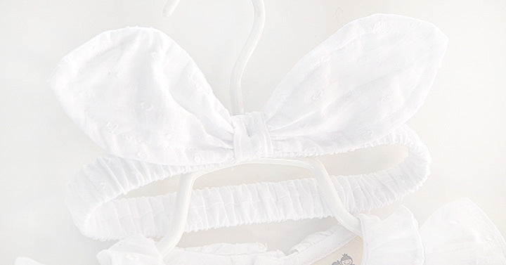 VESTIDO BLANCO Y BALACA 